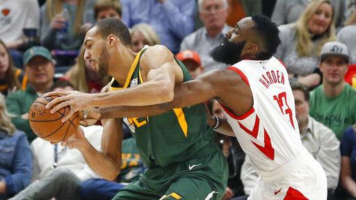 Harden has 43 points as Rockets blast cold-shooting Jazz